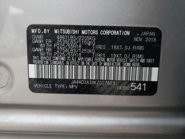 Photo 10 from auction – 2019 MITSUBISHI OUTLANDER with VIN JA4AD3A3XKZ027623