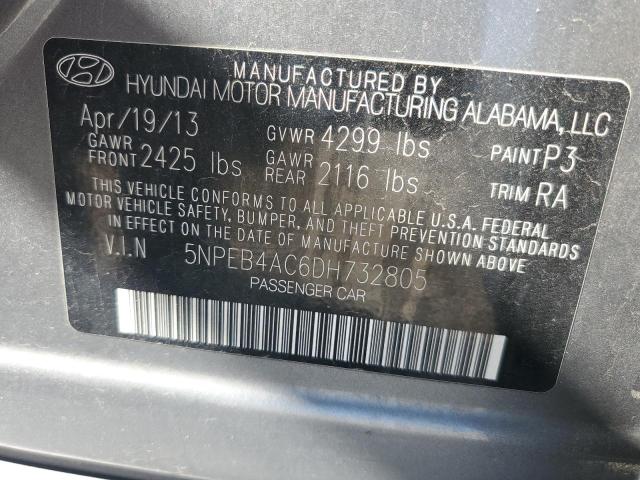 Photo 10 from auction – 2013 HYUNDAI SONATA GLS with VIN 5NPEB4AC6DH732805