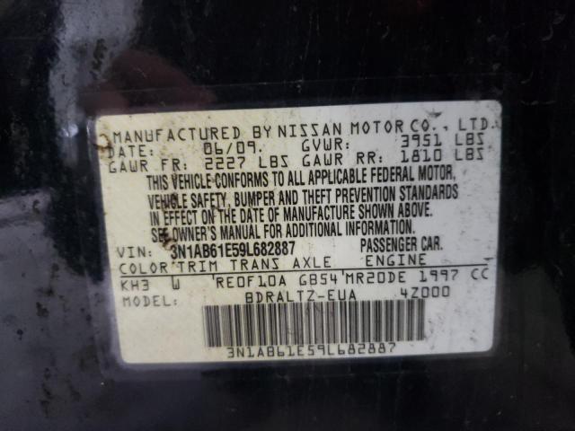 Photo 10 from auction – 2009 NISSAN SENTRA 2.0 with VIN 3N1AB61E59L682887