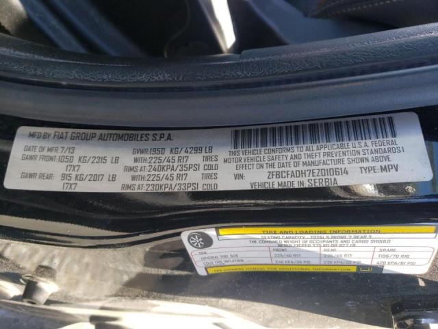 Photo 10 from auction – 2014 FIAT 500L TREKK with VIN ZFBCFADH7EZ010614