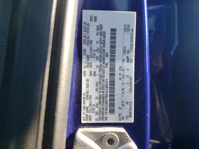 Photo 10 from auction – 2014 FORD ESCAPE S with VIN 1FMCU0F78EUC82311