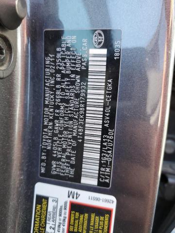 Photo 10 from auction – 2011 TOYOTA CAMRY BASE with VIN 4T4BF3EK9BR179932