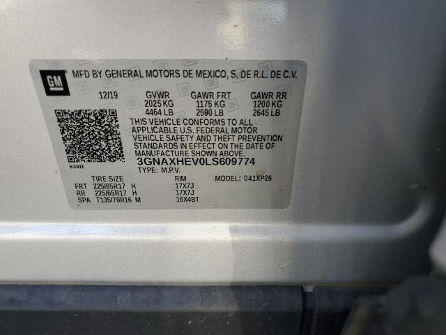Photo 10 from auction – 2020 CHEVROLET EQUINOX LS with VIN 3GNAXHEV0LS609774