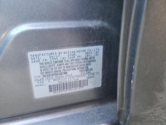 Photo 10 from auction – 2017 NISSAN SENTRA S with VIN 3N1AB7AP9HL687399
