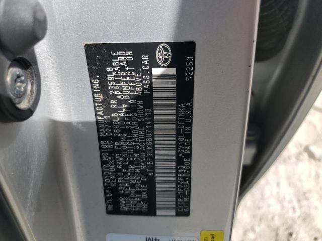 Photo 10 from auction – 2011 TOYOTA CAMRY BASE with VIN 4T1BF3EK6BU714113