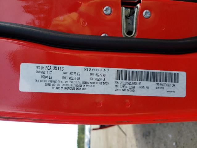 Photo 10 from auction – 2018 DODGE CHARGER SX with VIN 2C3CDXHG1JH210197
