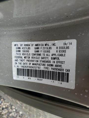Photo 10 from auction – 2014 HONDA ACCORD EXL with VIN 1HGCR2F85EA202783
