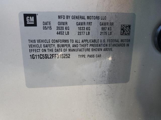 Photo 10 from auction – 2015 CHEVROLET MALIBU 1LT with VIN 1G11C5SL2FF315252