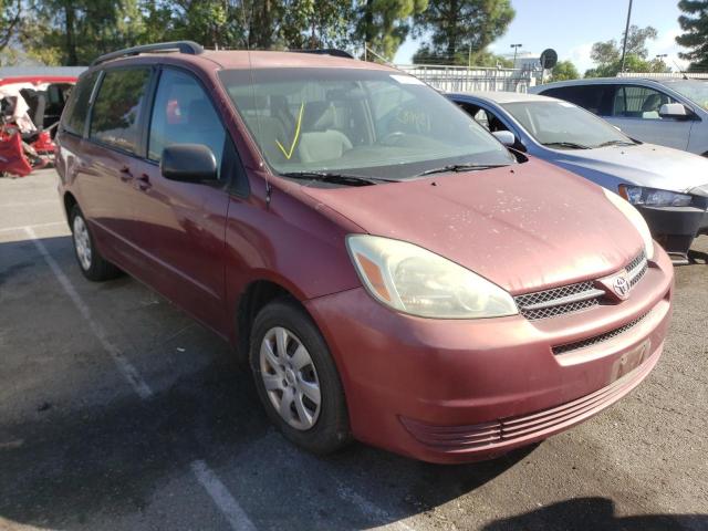 TOYOTA SIENNA CE 2004 with VIN 5TDZA23C14S052715 - Photo from auction