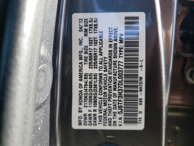 Photo 10 from auction – 2013 HONDA CROSSTOUR with VIN 5J6TF3H37DL003777