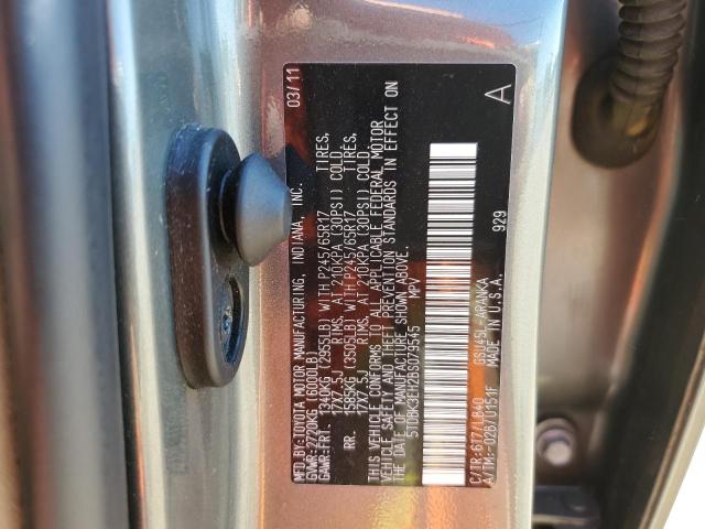 Photo 10 from auction – 2011 TOYOTA HIGHLANDER with VIN 5TDBK3EH2BS079545