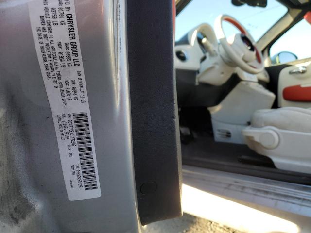 Photo 10 from auction – 2014 FIAT 500 ELECTR with VIN 3C3CFFGE3ET172697