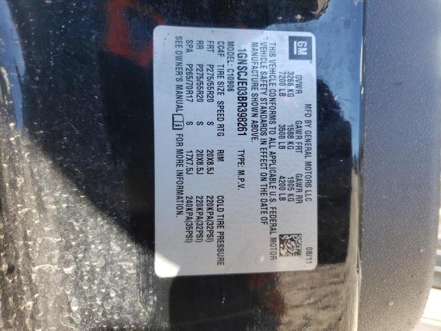 Photo 10 from auction – 2011 CHEVROLET SUBURBAN C with VIN 1GNSCJE03BR398261