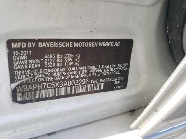 Photo 10 from auction – 2011 BMW 328 I with VIN WBAPH7C5XBA802296