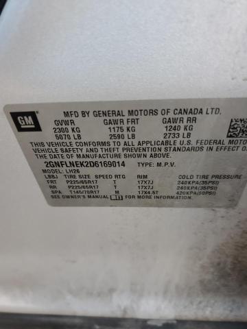 Photo 10 from auction – 2013 CHEVROLET EQUINOX LT with VIN 2GNFLNEK2D6169014