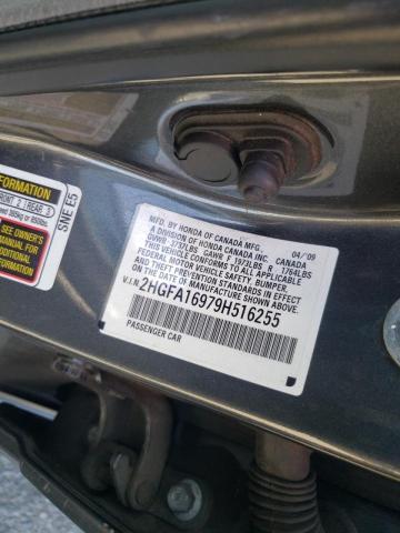 Photo 10 from auction – 2009 HONDA CIVIC EXL with VIN 2HGFA16979H516255