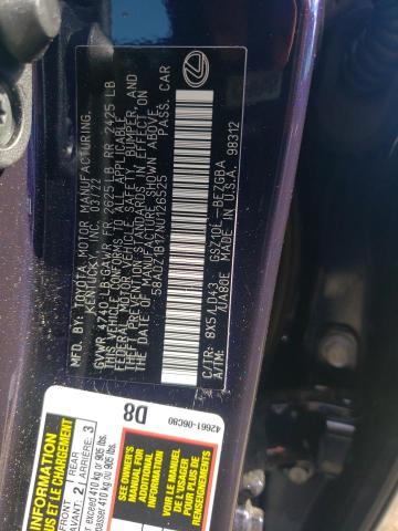 Photo 10 from auction – 2022 LEXUS ES 350 BAS with VIN 58ADZ1B17NU126525