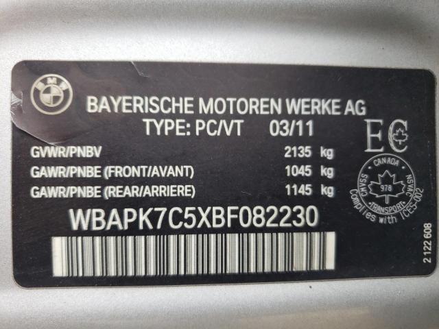 Photo 10 from auction – 2011 BMW 328 XI with VIN WBAPK7C5XBF082230