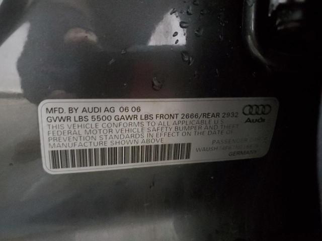 Photo 10 from auction – 2007 AUDI A6 S-LINE with VIN WAUSH74F67N018876