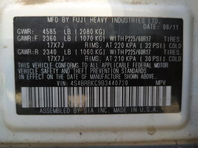 Снимка 10 от търг – 2011 SUBARU OUTBACK 2. с VIN 4S4BRBKC9B3440720