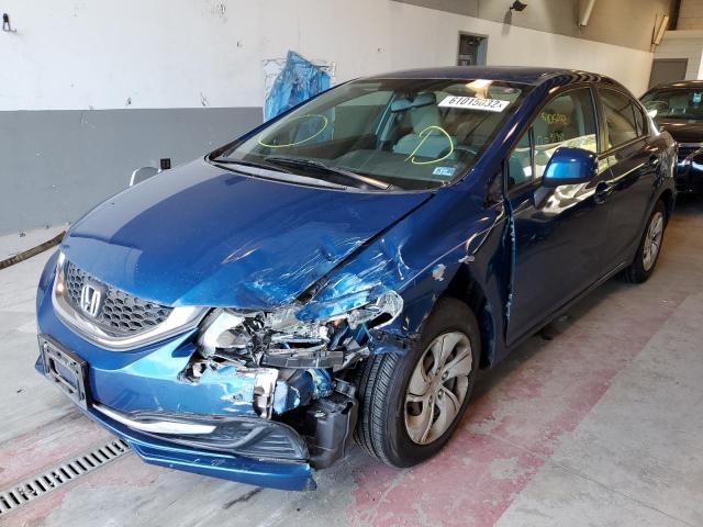 Photo 2 from auction – 2013 HONDA CIVIC LX with VIN 2HGFB2F50DH560977