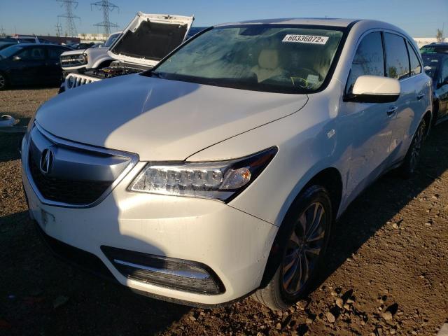 Photo 2 from auction – 2014 ACURA MDX TECHNO with VIN 5FRYD3H48EB009570
