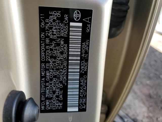 Photo 10 from auction – 2011 TOYOTA PRIUS with VIN JTDKN3DU4B1382684