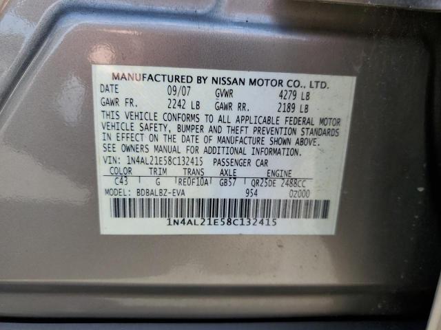 Photo 10 from auction – 2008 NISSAN ALTIMA 2.5 with VIN 1N4AL21E58C132415
