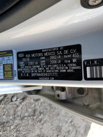 Photo 10 from auction – 2017 KIA FORTE EX with VIN 3KPFN4A85HE071771