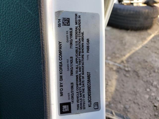 Photo 10 from auction – 2014 CHEVROLET SPARK 1LT with VIN KL8CD6S98EC564607