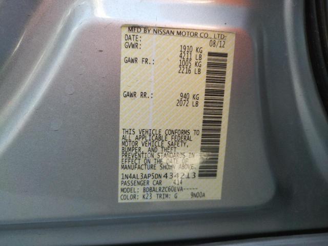Photo 10 from auction – 2013 NISSAN ALTIMA 2.5 with VIN 1N4AL3AP5DN434213