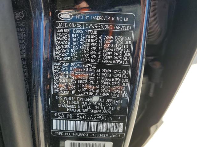 Photo 10 from auction – 2009 LAND ROVER RANGE ROVE with VIN SALMF15409A299054