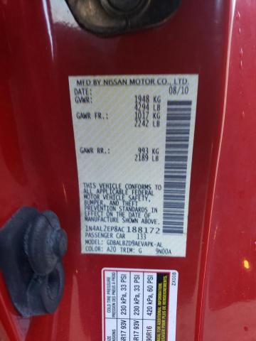 Photo 10 from auction – 2010 NISSAN ALTIMA S with VIN 1N4AL2EP8AC188172