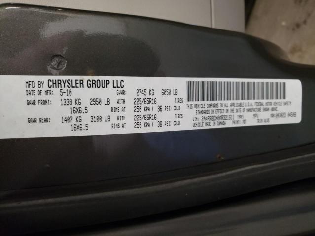 Photo 10 from auction – 2010 CHRYSLER TOWN & COU with VIN 2A4RR8DX0AR321511