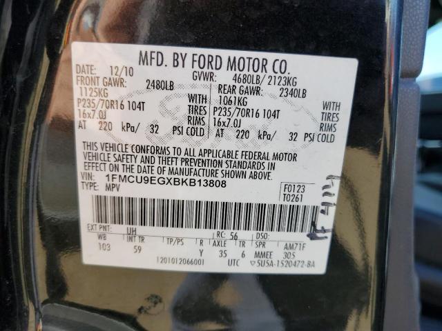 Photo 10 from auction – 2011 FORD ESCAPE LIM with VIN 1FMCU9EGXBKB13808