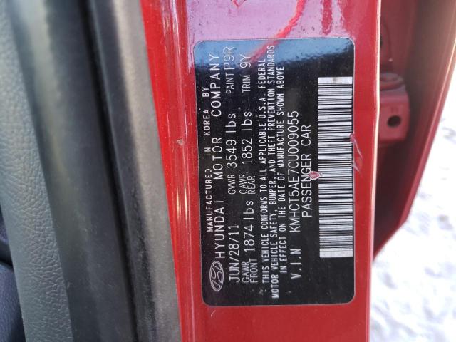 Photo 10 from auction – 2012 HYUNDAI ACCENT GLS with VIN KMHCT5AE7CU009055