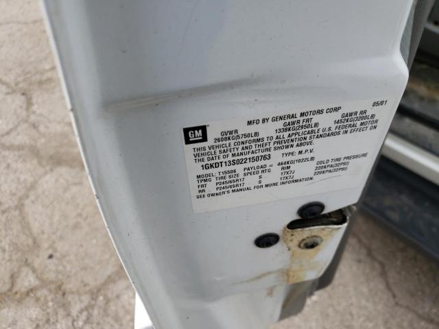 Фото 10 с аукциона – 2002 GMC ENVOY с VIN 1GKDT13S022150763