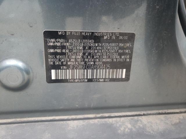 Photo 10 from auction – 2010 SUBARU FORESTER 2 with VIN JF2SH6FC0AH904425
