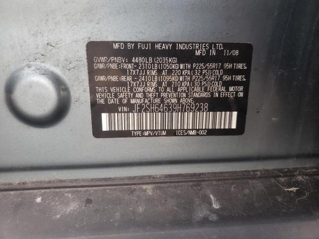 Photo 10 from auction – 2009 SUBARU FORESTER 2 with VIN JF2SH64639H769238
