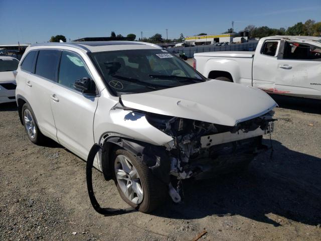 TOYOTA HIGHLANDER 2016 with VIN 5TDDKRFH9GS284197 - Photo from auction