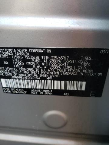 Photo 10 from auction – 2014 TOYOTA RAV4 XLE with VIN JTMRFREV6ED067894