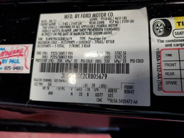 Photo 10 from auction – 2012 LINCOLN MKZ with VIN 3LNHL2GC2CR805679