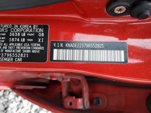 Photo 10 from auction – 2009 KIA RIO BASE with VIN KNADE223796552821