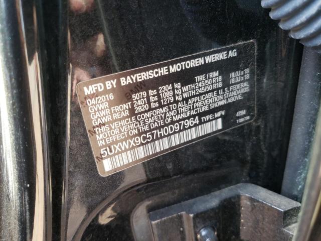 Photo 10 from auction – 2017 BMW X3 XDRIVE2 with VIN 5UXWX9C57H0D97964