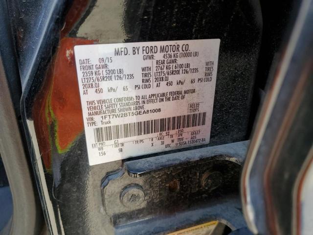 Photo 10 from auction – 2016 FORD F250 SUPER with VIN 1FT7W2BT5GEA81008