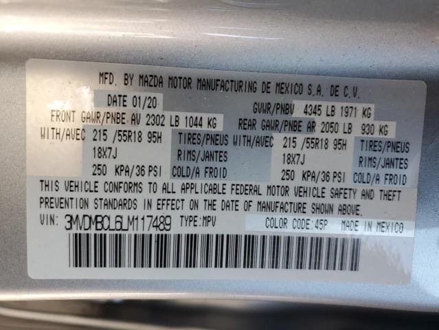 Photo 10 from auction – 2020 MAZDA CX-30 SELE with VIN 3MVDMBCL6LM117489