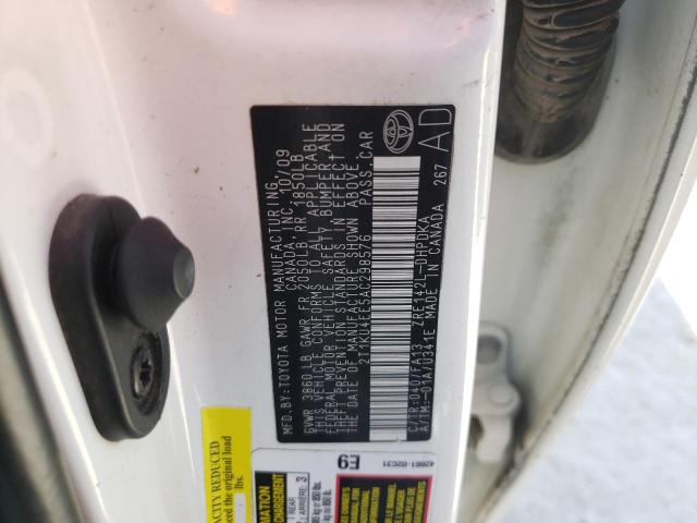 Photo 10 from auction – 2010 TOYOTA COROLLA MA with VIN 2T1KU4EE5AC298576