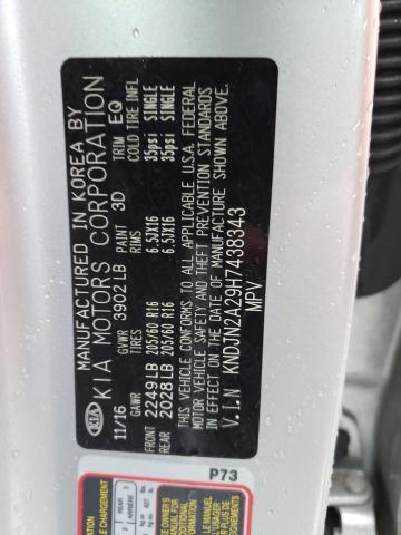 Photo 10 from auction – 2017 KIA SOUL with VIN KNDJN2A29H7438343