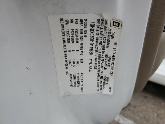Photo 10 from auction – 2001 OLDSMOBILE SILHOUETTE with VIN 1GHDX03E81D119360