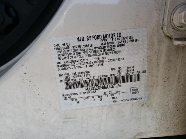 Photo 10 from auction – 2021 FORD ECOSPORT S with VIN MAJ3S2GE8MC437176